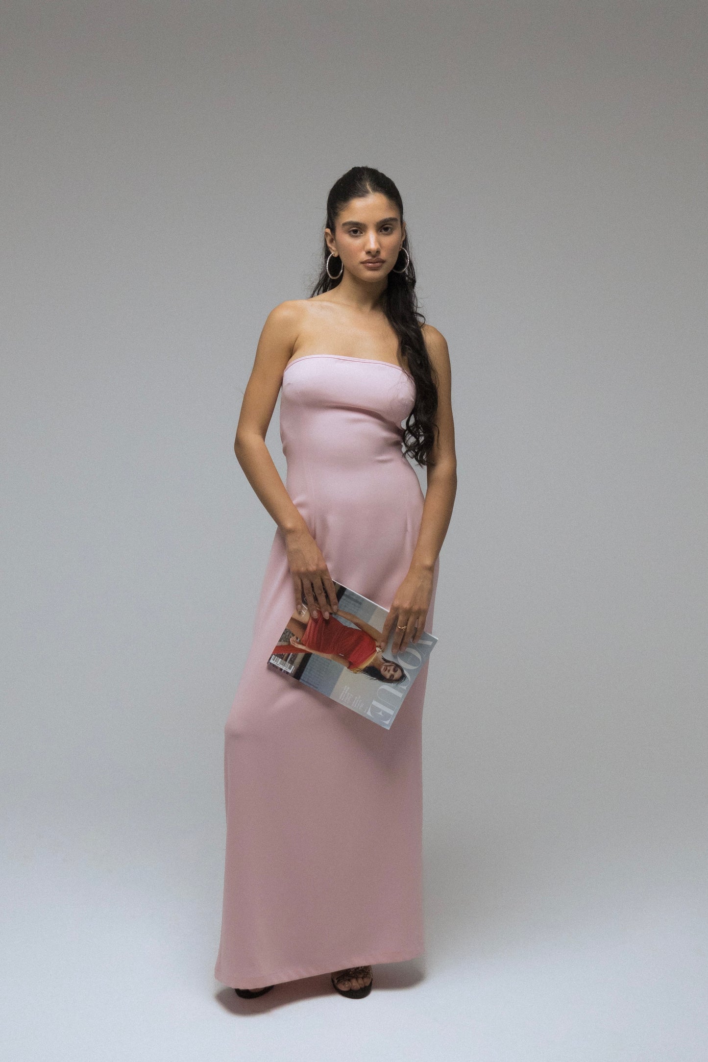 Full-Length Dress in Pink