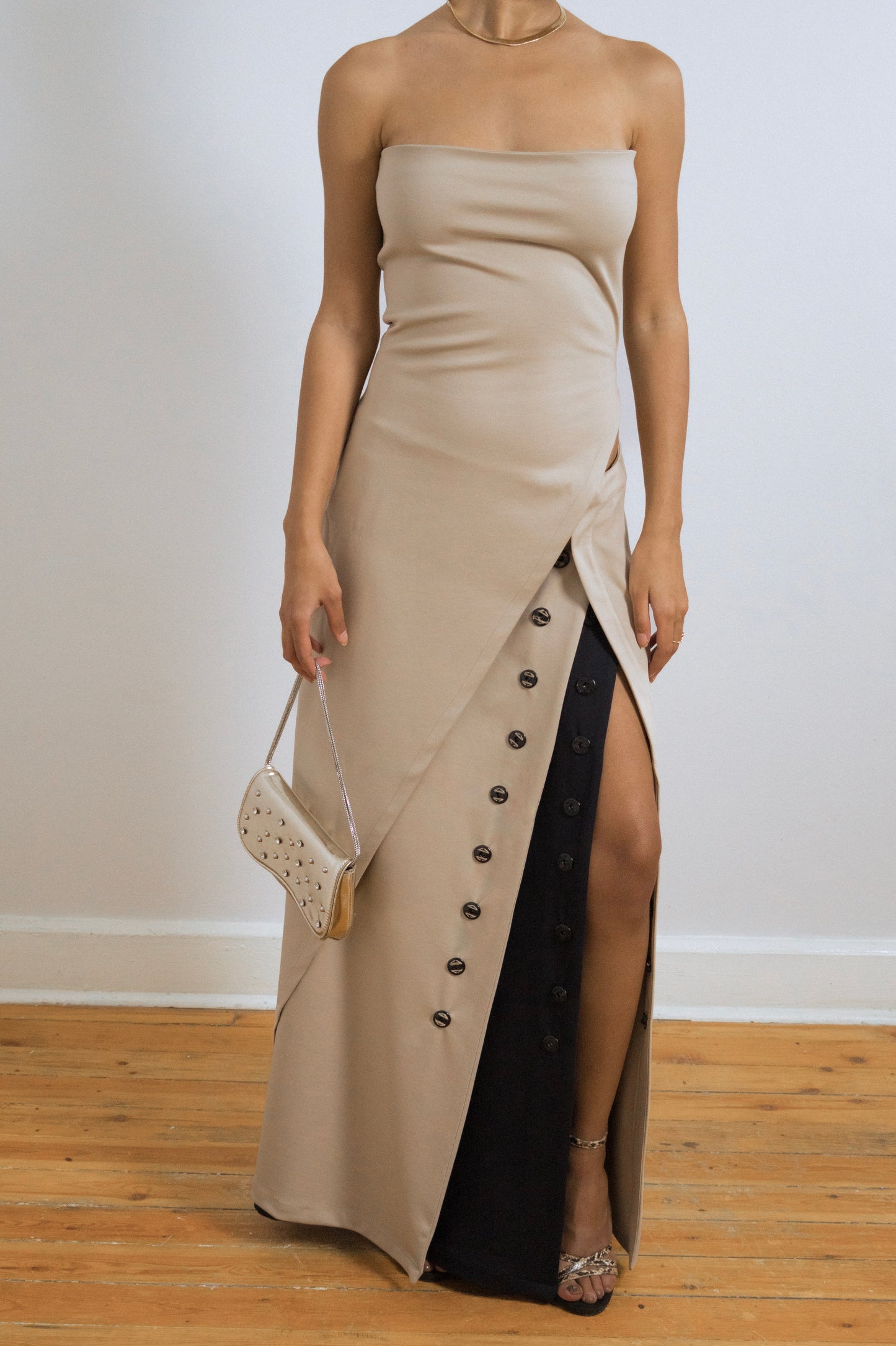 Full-Length Skirt in Beige