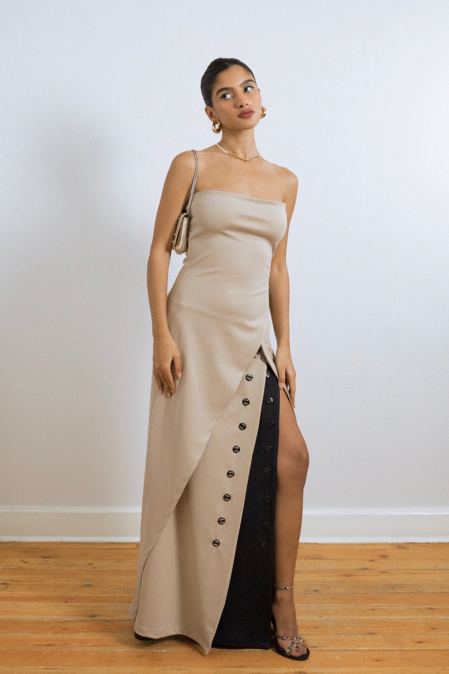 Full-Length Skirt in Beige
