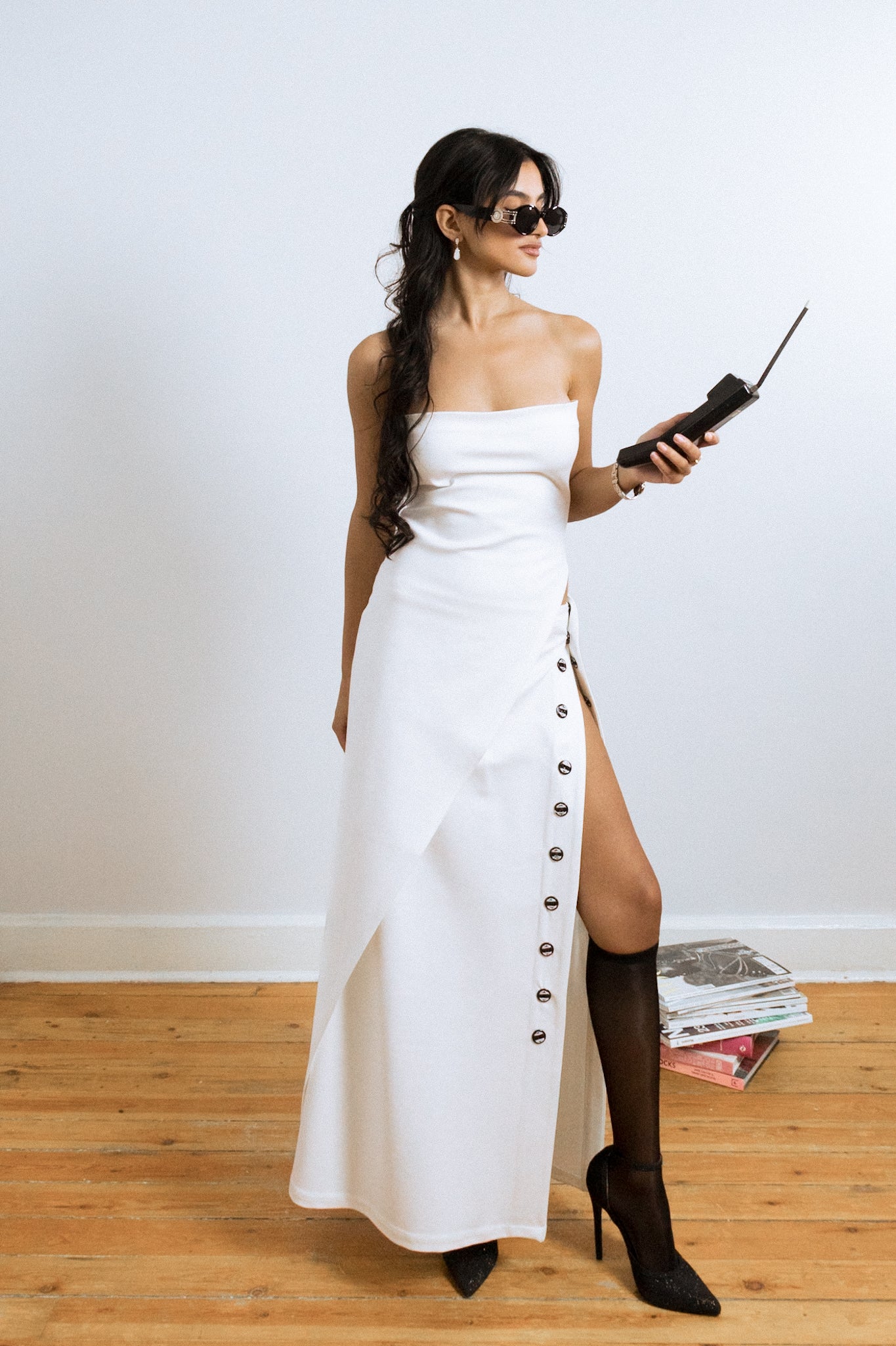 Full-Length Skirt in White