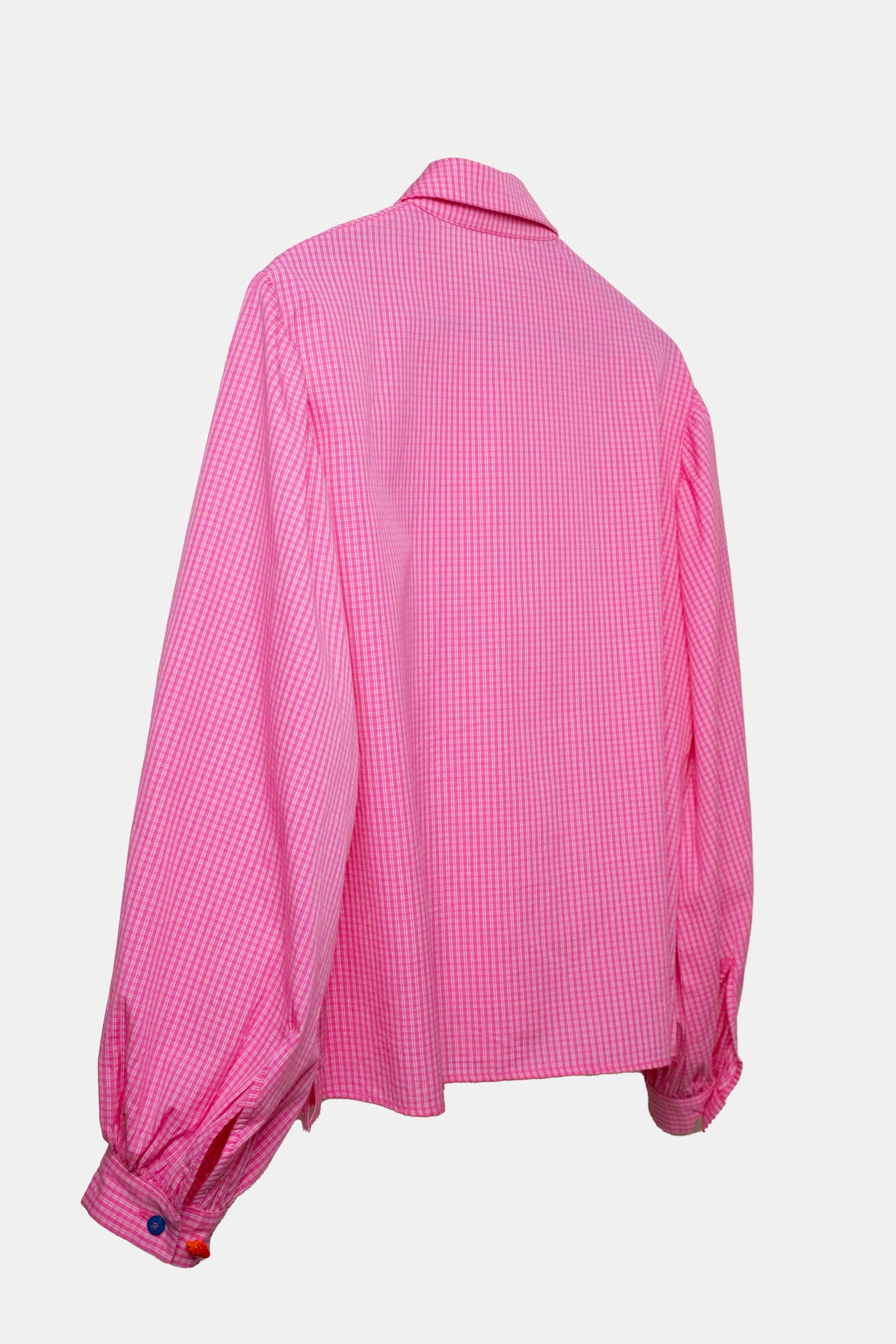Puffy Sleeve Shirt in Fuchsia
