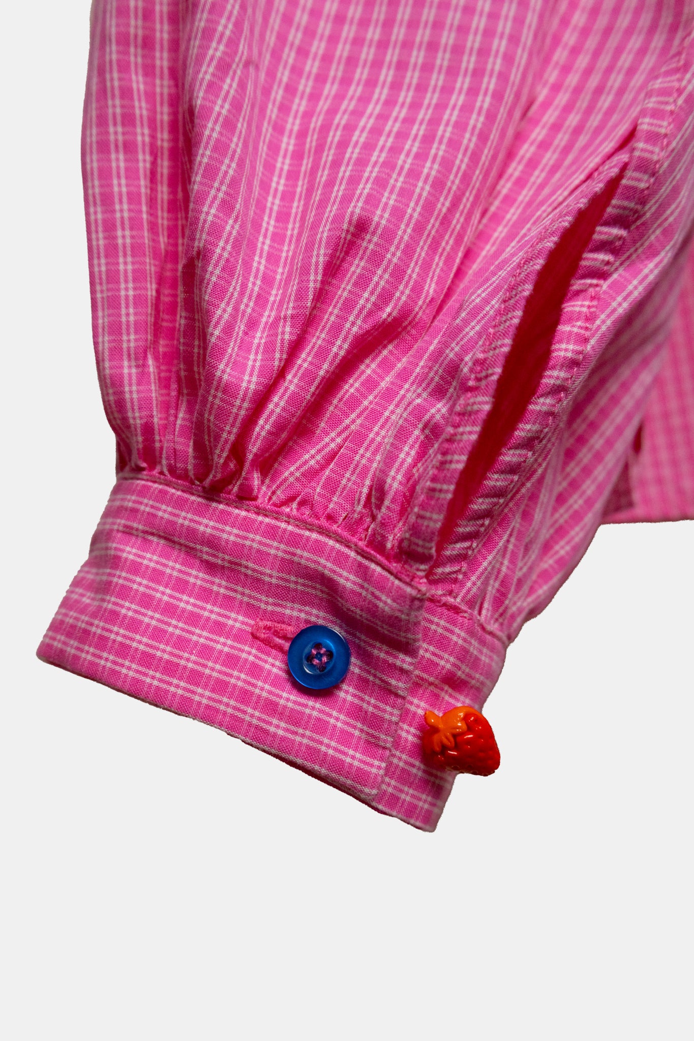 Puffy Sleeve Shirt in Fuchsia