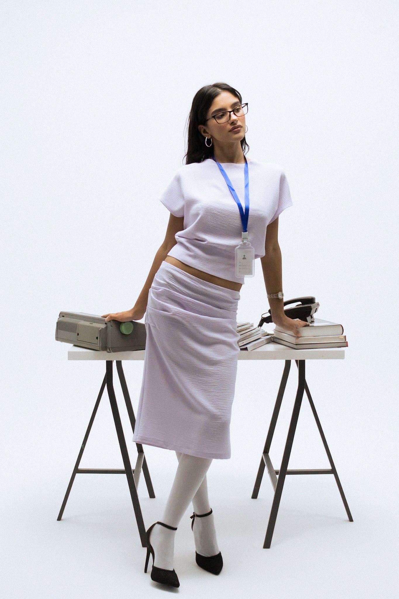 Drapé Skirt in Lilac