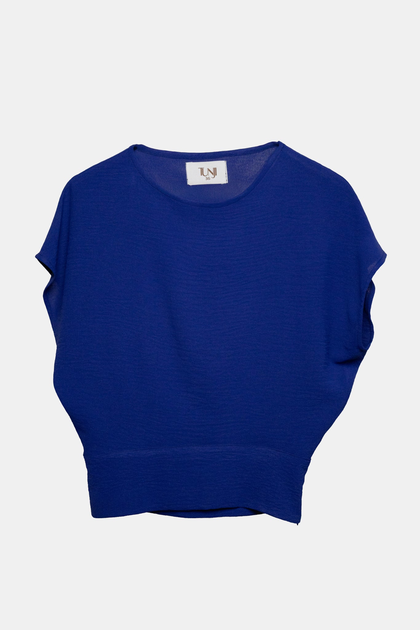Drapé Top in Electric Blue