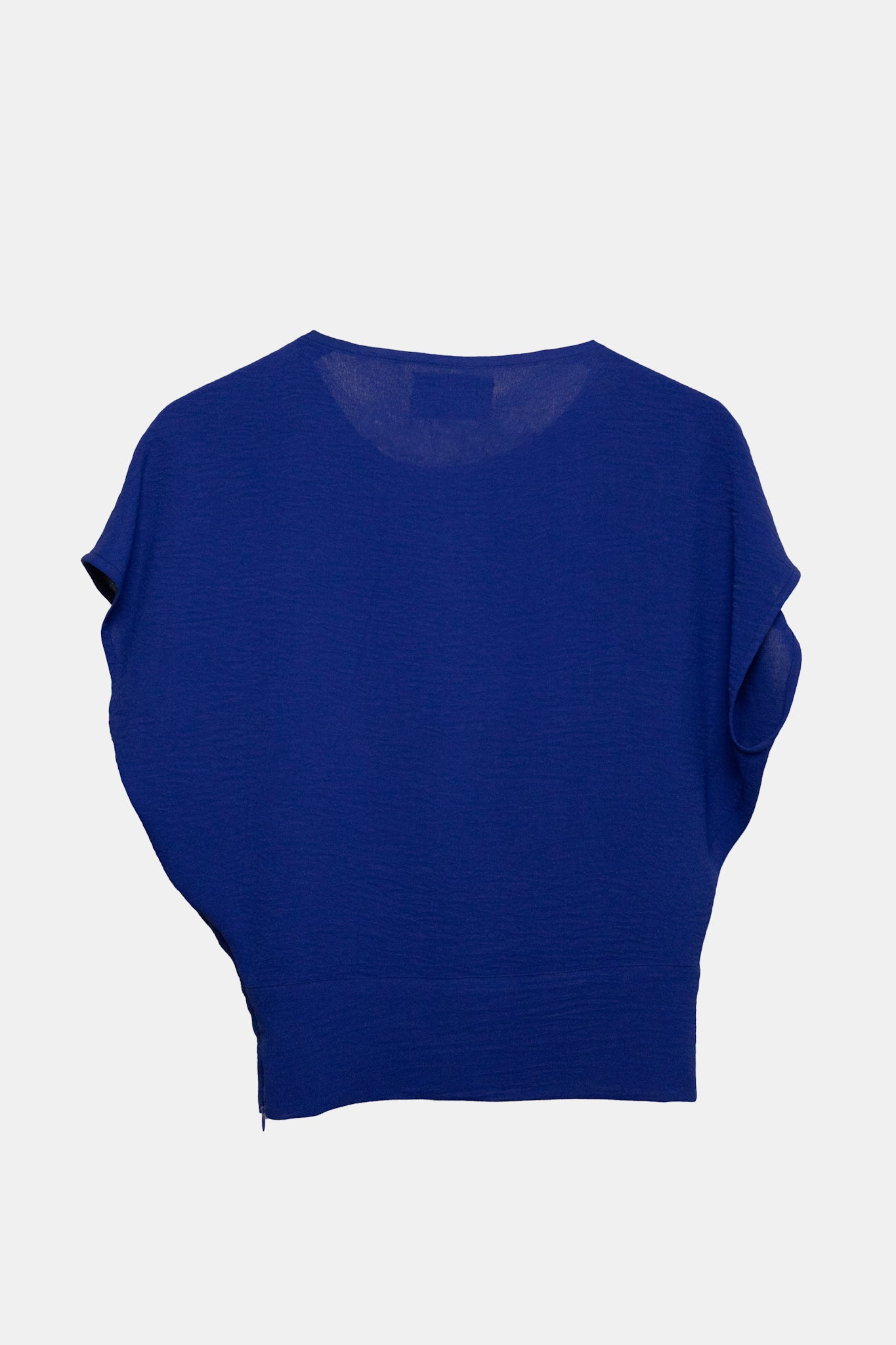 Drapé Top in Electric Blue