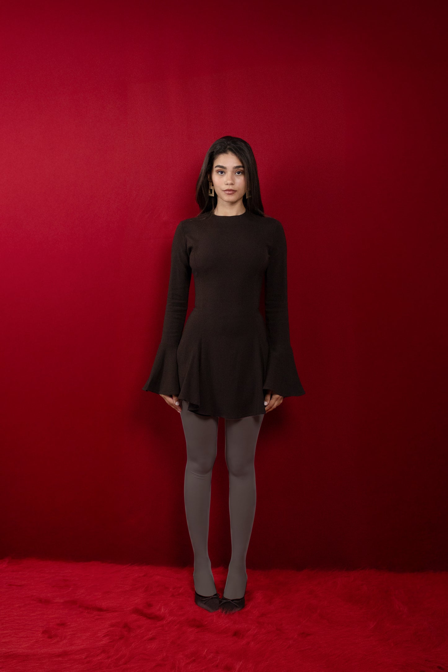 Mini Dress in Chocolate